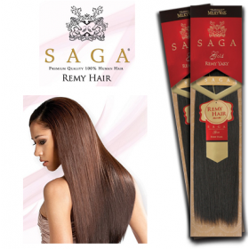 Saga Gold Remy 100% Human Hair Yaky 12"